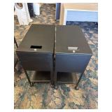 2 Rolling File Cabinets