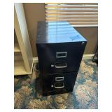 Black 2 drawer File Cabinet