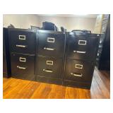 3-two drawer filing cabinets