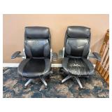2 Leather Office Chairs