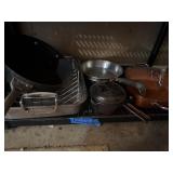 4 Skillets, Saucepan, Roaster