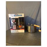 Coffee pot, popcorn pan