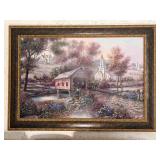 Print of"Razzberry Creek Crossing" by Carl Valente