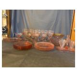 Pink depression Glass