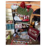 Christmas Items with Shelf
