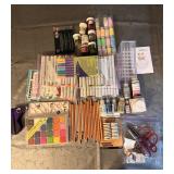 Glitter, Markers, Pencils, Blending Chalks, etc.