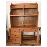 Two Piece Desk with Light
