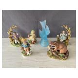 Figurines, glass bird