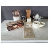 Food processor, Can Handler, bread tube, juicer