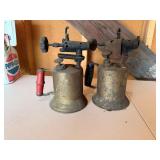 Vintage Turner Brass Works liquid fuel blowtorches