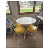 Ice cream parlor table