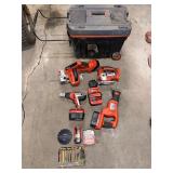 Black and Decker Tools and Rolling Tool Box