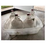 Vintage Coca-Cola Glass Jugs and Tote