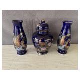 Urn and vases