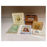 Vintage recipe, Holder and cook books