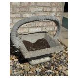 Cement flower pot