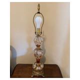 St. Clair Glass Paperweight w/ Stnd gls shad