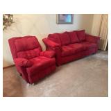 Rocking recliner and sofa