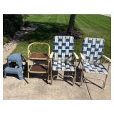 Lawn chairs & Step Stools