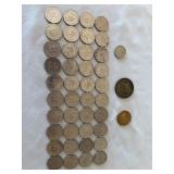 40 Lebanon 50 Piastres & others