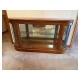 Curved Glass Curio Cabinet