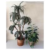 2 Faux Plants