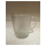 Clear glass pitcher and Glasses