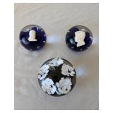 2 Ed St. Clair, 1 Joe Rice Paperweights