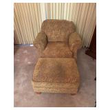 Flex Steele chair and ottoman