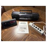 Stero Radio Cassette Recorder, Clock Radio