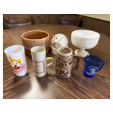 Haeger Bowl & Assorted glasses