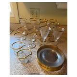 Fostoria Gold Rimmed Dishes