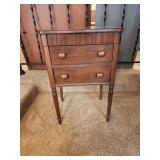 Sewing supplies table
