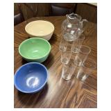 So villa Bowls & Pitcher with Glasses