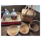 Baskets & Coca Cola Items