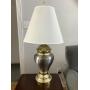 Metal and brass table lamp