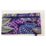 Vera Bradley Purple Lighten Up Pencil Pouch