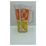 Orange and Yellow Fruit Motif 2 Quart Pitcher