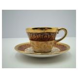 Bromley 22K Gold Teacup and Saucer