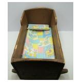 Wooden Baby Cradle with Mattress Pad and Pillow