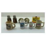 Souvenir Salt and Pepper Shakers and Miniature