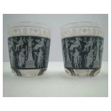 Ice Blue Hellenic Tumblers