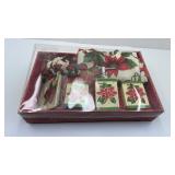 Christmas Poinsettia Bath Ensemble