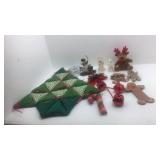 Lot of Christmas Decorations Snowman Angels