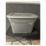 Gray Sterilite 18 Gallon Storage Tote