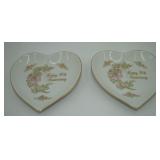 50th Wedding Anniversary Candy Dish Pair