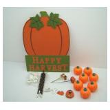 Pumpkins and Ghosts Wooden Pumpkin Pencils Ghost