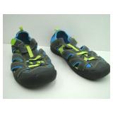 Faded Glory Beach Water Sandals Size 5 Blue Green