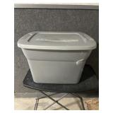 Gray Sterilite 18 Gallon Storage Tote