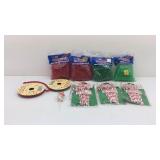 Christmas Craft Supplies: Four Bags of Beads